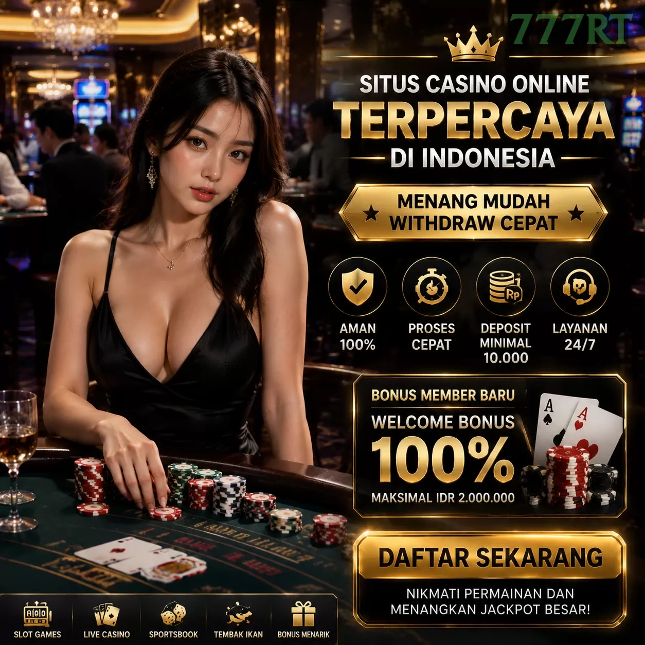 Cara Mendaftar dan Bermain di 777rt